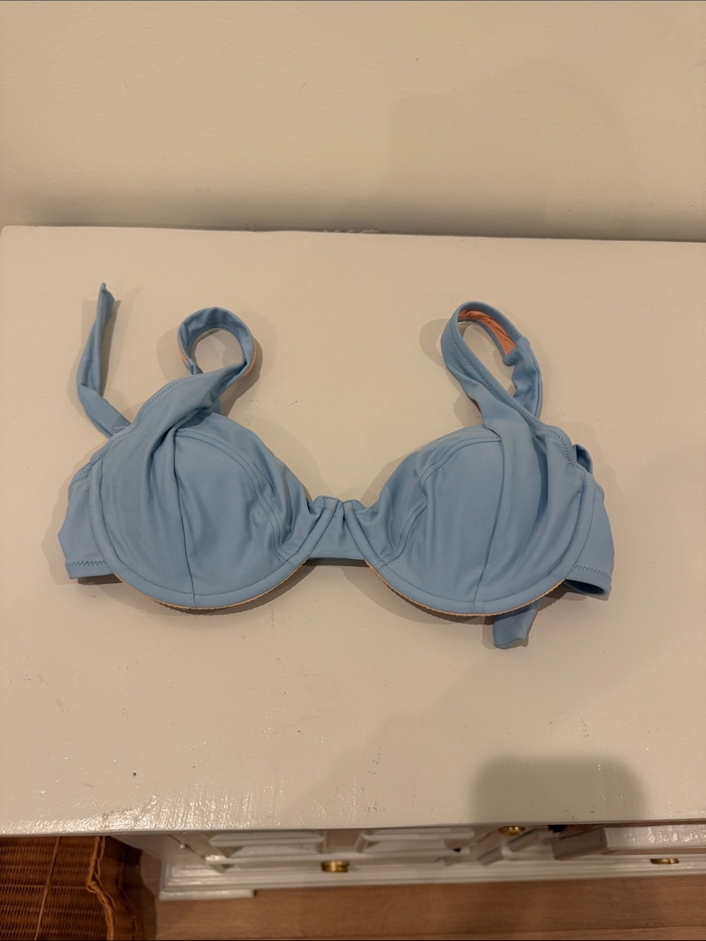 J. Crew Light Blue Underwire Bikini Top